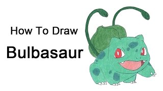 How to Draw Bulbasaur Pokemon [upl. by Percival]