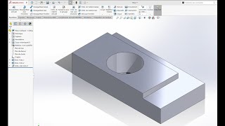 Solidworks pièce prismatique simple en 3 parties [upl. by Akym]