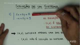 Álgebra Matricial  02  Sistemas Operações Elementares e Eliminação Gaussiana  Parte 12 [upl. by Barbarese]