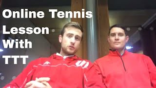 Tennis Lesson Online  Live QampA with Top Tennis Training [upl. by Nnylekoorb]