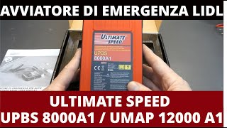 Avviatore demergenza con power bank Lidl Ultimate Speed Umap12000 A1  Upbs 8000 A1 [upl. by Kcir750]