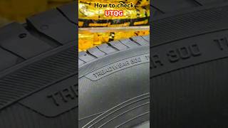 How to check UTQG code on tyres Treadwear Traction Temperature [upl. by Llertnahs853]