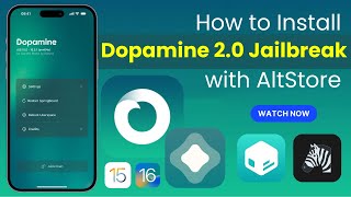 Install Dopamine 20 Jailbreak via AltStore iOS 15  iOS 1661 Download Dopamine Jailbreak 20 Now [upl. by Zzaj]