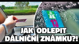 Jak odlepit dálniční známku [upl. by Harbed322]