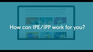 Resources Overview Interprofessional EducationInterprofessional Practice IPEIPP [upl. by Buckden]