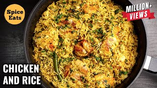 ONE POT CHICKEN AND RICE  EASY CHICKEN RICE RECIPE  ONE PAN CHICKEN RICE [upl. by Latsyrhc]