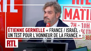 Etienne Gernelle  quotLe match FranceIsraël vrai test sur lantisémitisme en Francequot [upl. by Dena]