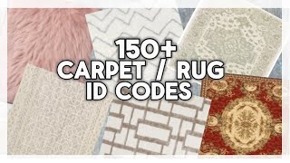 🌟150 RUGCARPET id codes ♡ Roblox Faiyes codes [upl. by Netneuq509]