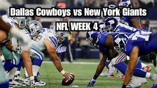 Dallas Cowboys DOMINATE Giants in Epic NFC East Rivalry Showdown  NFL WEEK 4 [upl. by Aisnetroh]