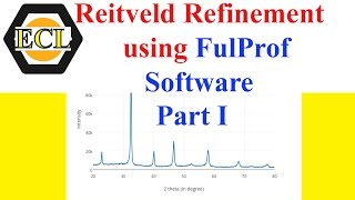 How to do Reitveld Refinement using FulProf Software PartI  Electroceramics Lab [upl. by Osmond138]