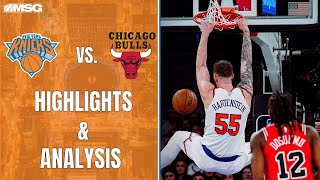 Hartensteins 20 Rebounds Lead To A Dominant 2nd Half For Knicks In Win Over Bulls  New York Knicks [upl. by Gish623]