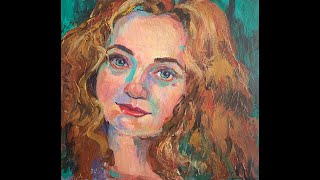 Tutorial How to Paint Impasto Portrait Painting In Acrylics [upl. by Carew]