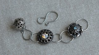 Shank Button Clasps  Tutorial by Sidonia [upl. by Ahseela]