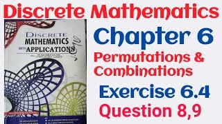 Discrete Mathematics by Dr Abdur rehman chapter 6 Exercise 64 Question 89  Bs math [upl. by Neahs103]