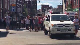 England Fans Singing Vindaloo in Leek [upl. by Ioyal]