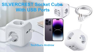 SILVERCREST Socket Cube With USB Ports REVIEW [upl. by Okoyk356]