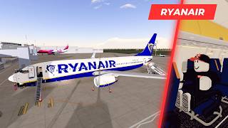 ROBLOX Airline Flight Review  Ryanair  Boeing 737800  Economy Class [upl. by Attelrac946]