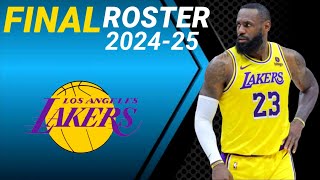 LOS ANGELES LAKERS FINAL ROSTER NBA Season 202425 [upl. by Traci886]