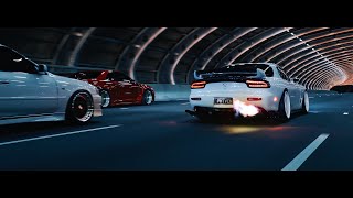 Midnight Run  Part II R34 GTRs FD RX7s S15 and more  4K [upl. by Ruhtra]