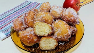 🏘DULCES DE PUEBLO🍎🍏🍎BUÑUELOS DE MANZANAS DEL HUERTO🤩 BEATRIZ COCINA [upl. by Reivaz]