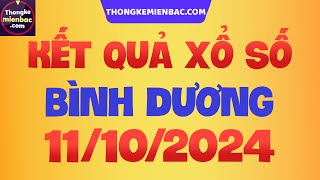 Xổ số Bình Dương hôm nay thứ 6  XSBD  XS Bình Dương  Xổ số kiến thiết Bình Dương ngày 11 tháng 10 [upl. by Esidnac]