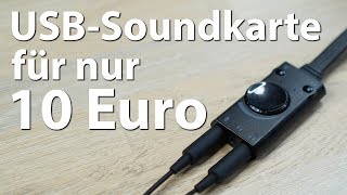 Die BESTE USBSoundkarte für 10 Euro  Von CSL  Rauschfrei und mit viel Power [upl. by Hillinck14]