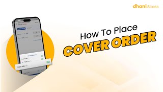 StepbyStep Guide Placing a Cover Order on Dhani Stocks App How to Place Cover Order [upl. by Corvese643]