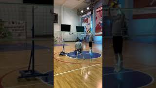 Volleyball Drill For MB 🔥volleyball exercise training shorts middleblocker [upl. by Ahsitnauq]