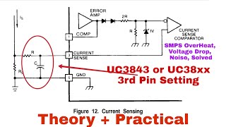 237 UC3843 Current sense Pin Setting calculating RC filterSMPS OverHeat🔥 Voltage DropSolved [upl. by Notnarb]