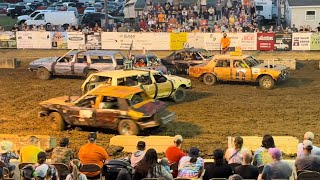 72124 Menard County Fair Demo Derby Bone Stock Fullsize [upl. by Hgielram]