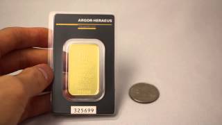 Argor Heraeus 1 oz Gold Bar [upl. by Wein]