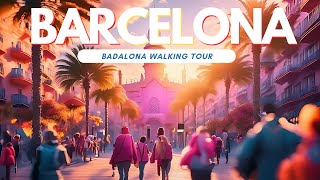 Exploring Badalona A Scenic Walking Tour of Barcelona’s Coastal Gem 🌊🚶‍♀️ [upl. by Yenttihw]