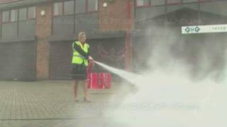 Fire Safety Training  How to Use a POWDER Fire Extinguisher [upl. by Duster]