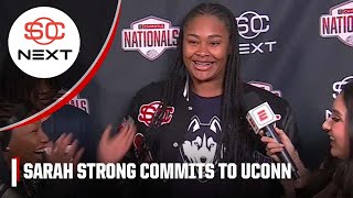 UConn gets commitment from topranked recruit Sarah Strong  SportsCenter Next [upl. by Battiste]