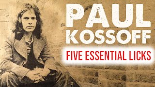 5 Essential Paul Kossoff Guitar Licks [upl. by Nero]