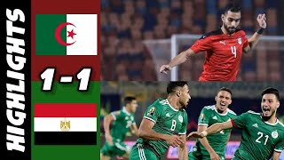 Algeria v Egypt 1 1 FIFA Arab Cup Qatar 2021 Match Highlights All Goals [upl. by Yrrem]