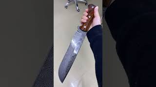 787quot Machete in Damascus Steel with Ironwoodhunter knife [upl. by Adnulahs]