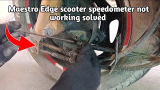 Maestro Edge scooter speedometer not working solved CBGarage [upl. by Phelgen]