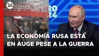 La economía rusa está en auge pese a la guerra con Ucrania [upl. by Formica]