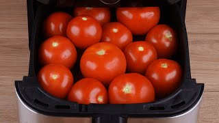 Add the tomatoes to the Air Fryer and the result will surprise you [upl. by Lemrej]