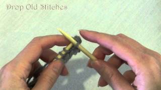 Knitting How to Decrease k2tog Continental [upl. by Aillimac]