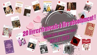 20 LIVRES FRANCAIS A LIRE ABSOLUMENT booktube [upl. by Yrhcaz]