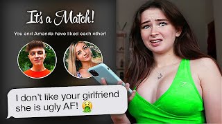 I PRETENDED TO BE MY BOYFRIEND MORGZ ON TINDER [upl. by Ahsinav]