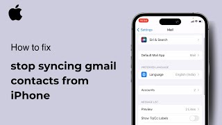 How to stop syncing gmail contacts from iPhone  iOS  2024 [upl. by Guthrie]