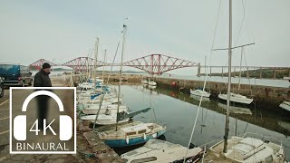 Scenic Queensferry Walk at Forth Bridges Edinburgh 🌉  4K [upl. by Seton716]