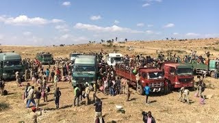 Zalambessa town becoming the hottest business district for Ethiopian amp Eritrean people of the border [upl. by Malaspina]