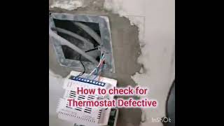 WHY IS MY THERMOSTAT NOT WORKING HOW TO FIX l thermostat defective hvacwork howtofix [upl. by Corotto]