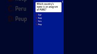 What countrys name is an anagram of PURE [upl. by Ruffo]