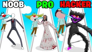 NOOB vs PRO vs HACKER  In Ghoul Run  With Oggy And Jack ROCKINDIANGAMER funny [upl. by Tien]