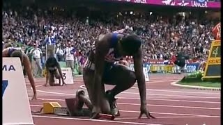 Les Françaises championnes du monde du 4x100m Paris 2003 [upl. by Ynafit]